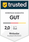 Trusted Badge - Homepage-Baukasten: Gut
